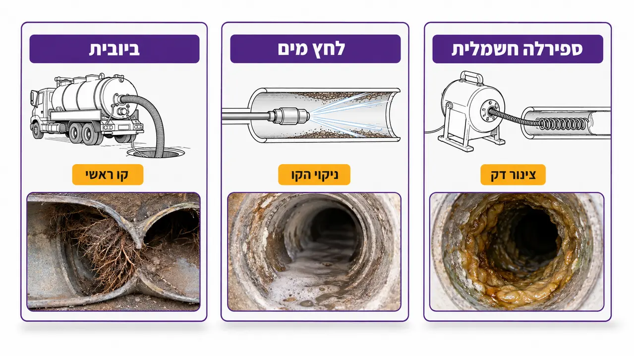 ספירלה, לחץ מים או ביובית