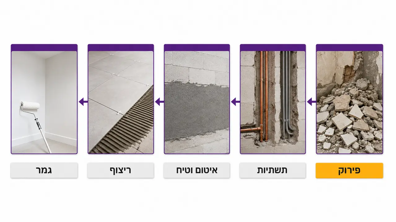סדר פעולות, מהמלוכלך לנקי